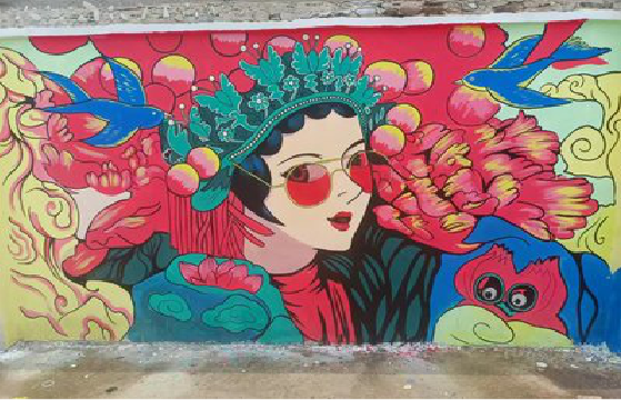 荆门墙体彩绘-网红墙