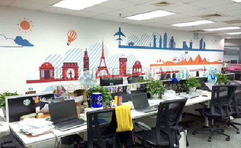 荆门教你设计办公室墙绘的方法。